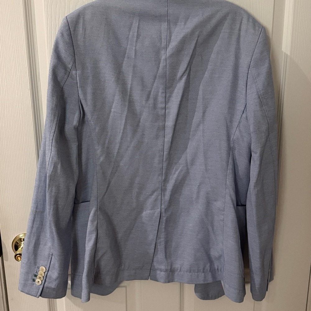 Zara men’s Sky Blue Sport Coat size 38 - Picture 6 of 6